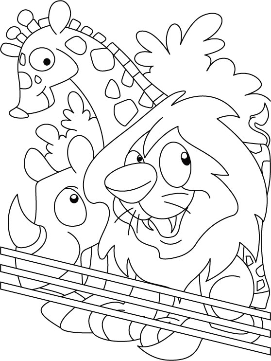 zoo kindergarten coloring pages - photo #14